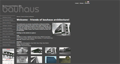 Desktop Screenshot of bauhausarchitektur.info